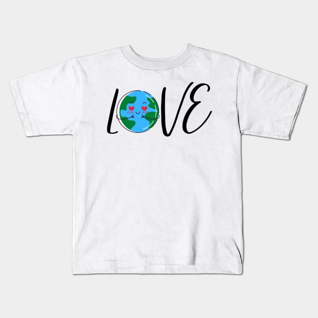 Earth Love 2021 Kids T-Shirt by Dwaynehamiltonartist